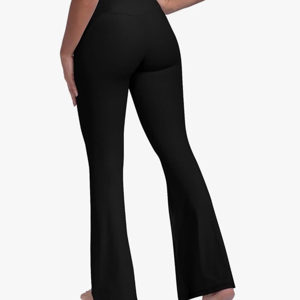 Flared Leggings High Waisted Casual Bootcut Flare with Crossover Waist💕